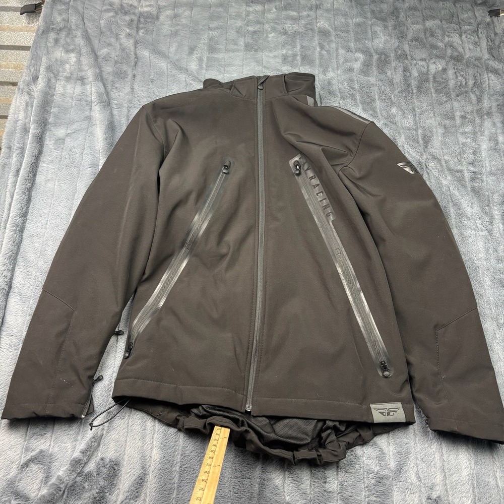 Fly Racing Carbyne Mens 2XL Black Softshell Full Zip Technical Jacket 104096